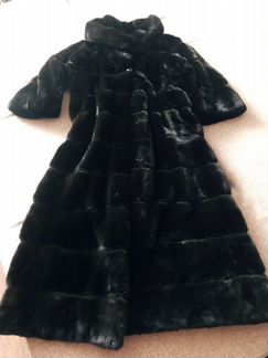 Шикарная длинная норковая шуба blackglama