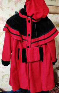 Утепленное детское пальто