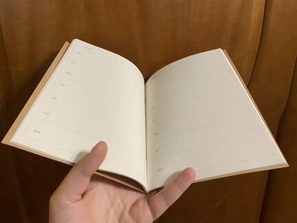 Muji блокнот планер недельный новый