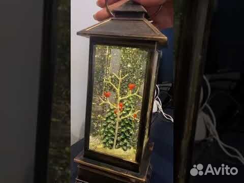 Фонарь Новогодний С Подсветкой И Снегом Фонарь Новогодний С Подсветкой И Снегом